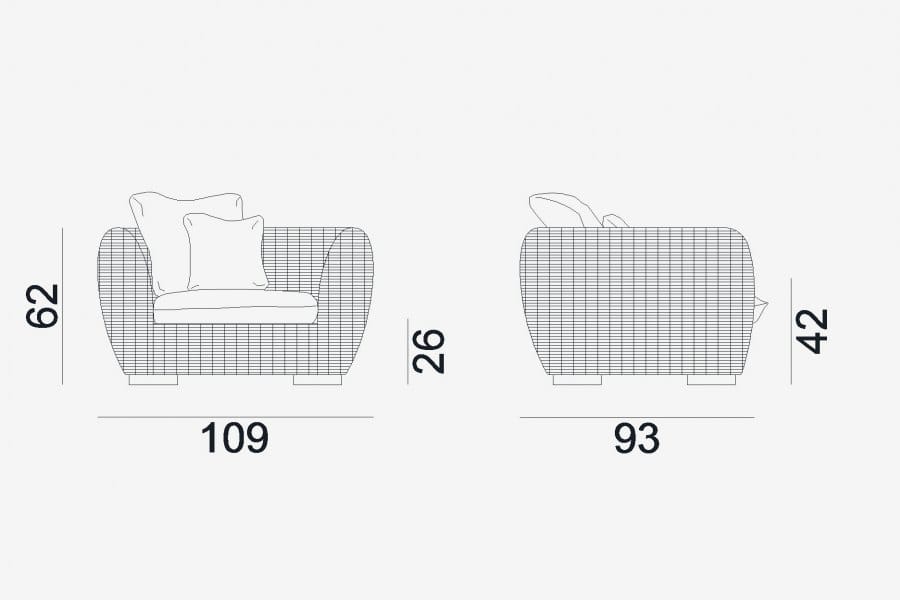 Садовый стул из смолы Gervasoni Gervasoni Outdoor ARCH-00079724 - Вид №6