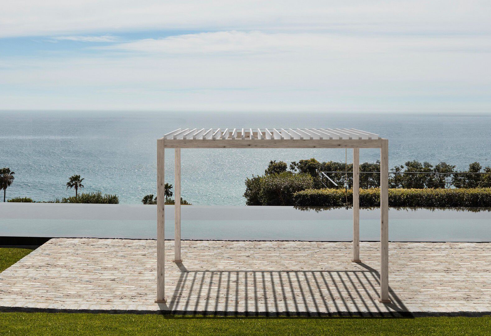 Самонесущая пергола из алюминия с поворотными пластинами BIZZOTTO OCEAN ARCH-00042235 - Вид №50