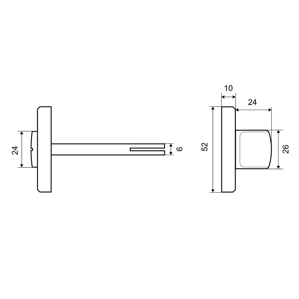 Фиксатор под ручки Palladium RS AB/CP BK, ЦАМ, цвет хром STLM-2092442 - Вид №3