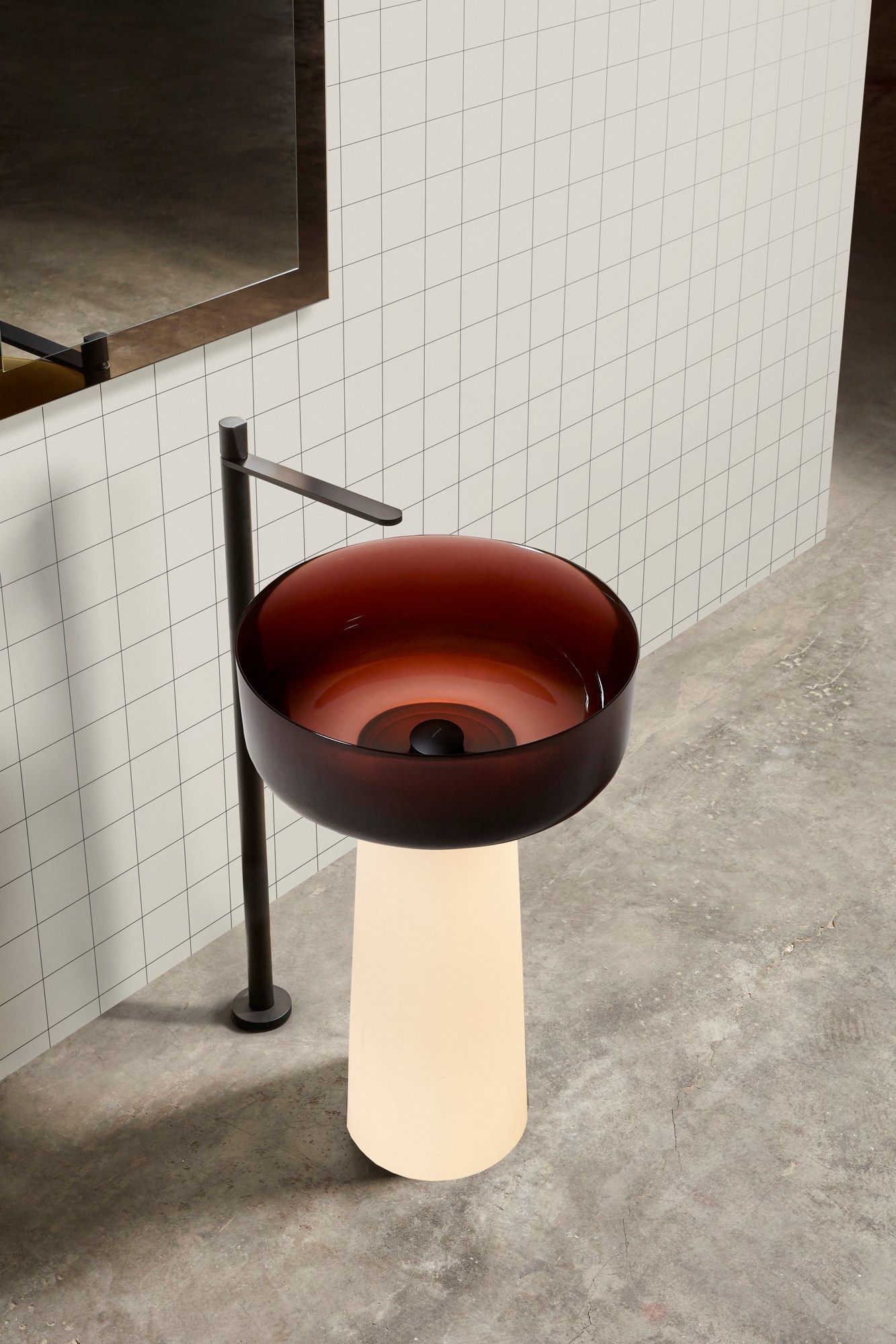 Круглая отдельно стоящая раковина из Cristalmood® и Flumood Antoniolupi ALBUME LUX ARCH-00089824 - Вид №3