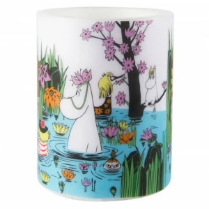 Свеча большая Moomin "На пруду", 8 см LE-VILLAGE СОВРЕМЕННЫЙ 222009 Разноцветный