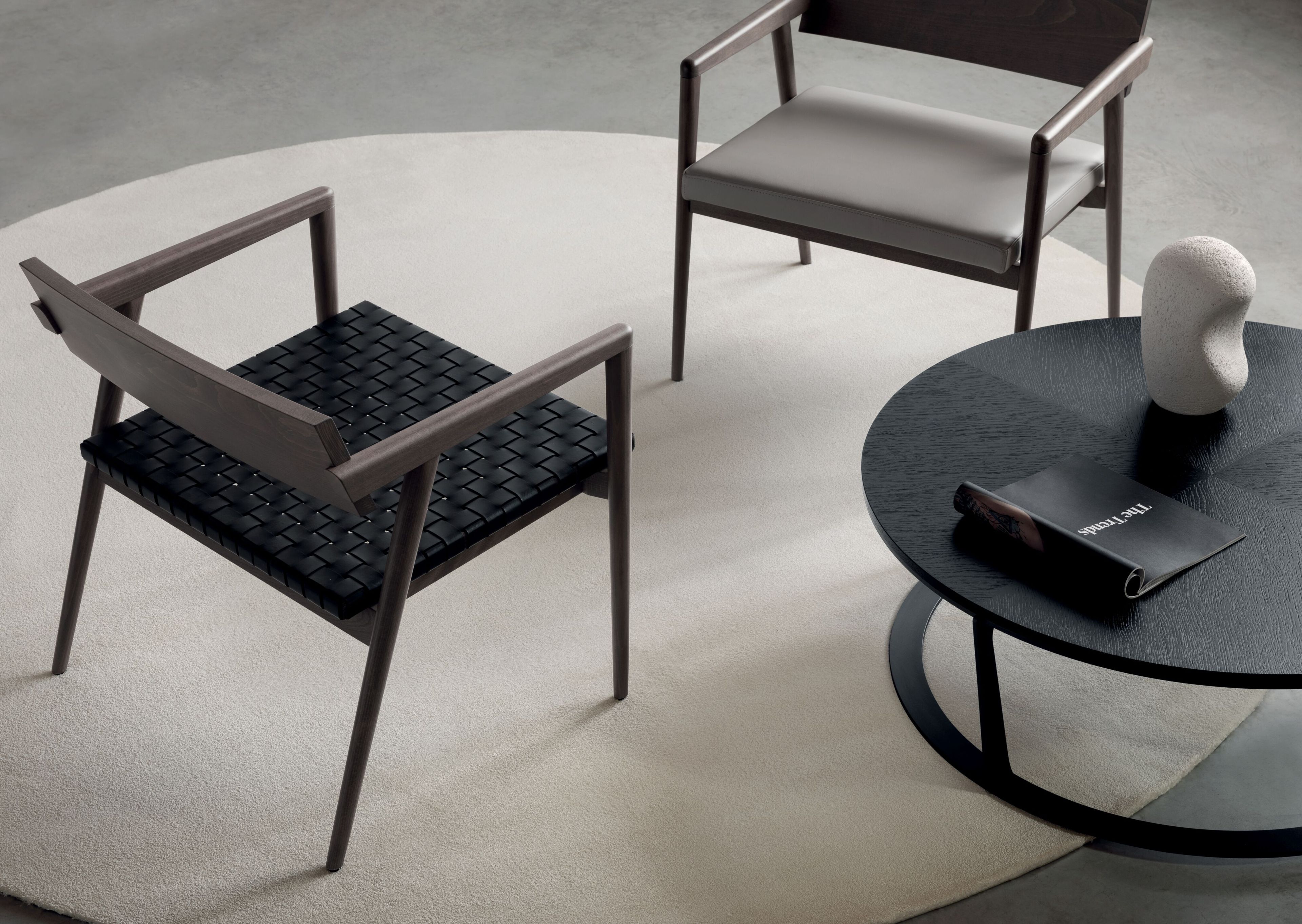 Круглый журнальный столик из шпона Riccardo Rivoli VASONE ARCH-00064654 - Вид №5