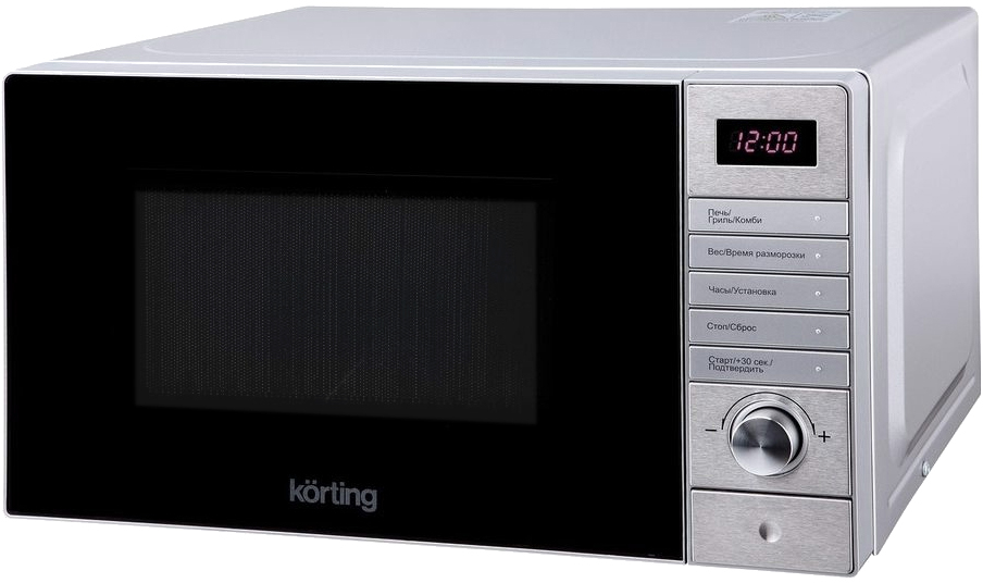 KMO 720 X Микроволновые печи / 25.8х44х35 см, 20 л, 700 вт, гриль: 1000 вт, электронное управление, led дисплей, 8 автопрограмм, нержавеющая сталь Korting Santreyd 