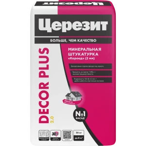 ЦЕРЕЗИТ Dekor Plus: декоративная штукатурка для фасадов и интерьеров 15620042