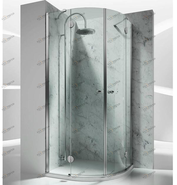VISMARAVETRO Полукруглая угловая душевая кабина из стекла на заказ Sintesi sun-id-1429047