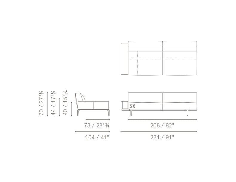 Ткань диван Poltrona Frau коллекция-диваны и кресла ARCH-00009449 - Вид №28
