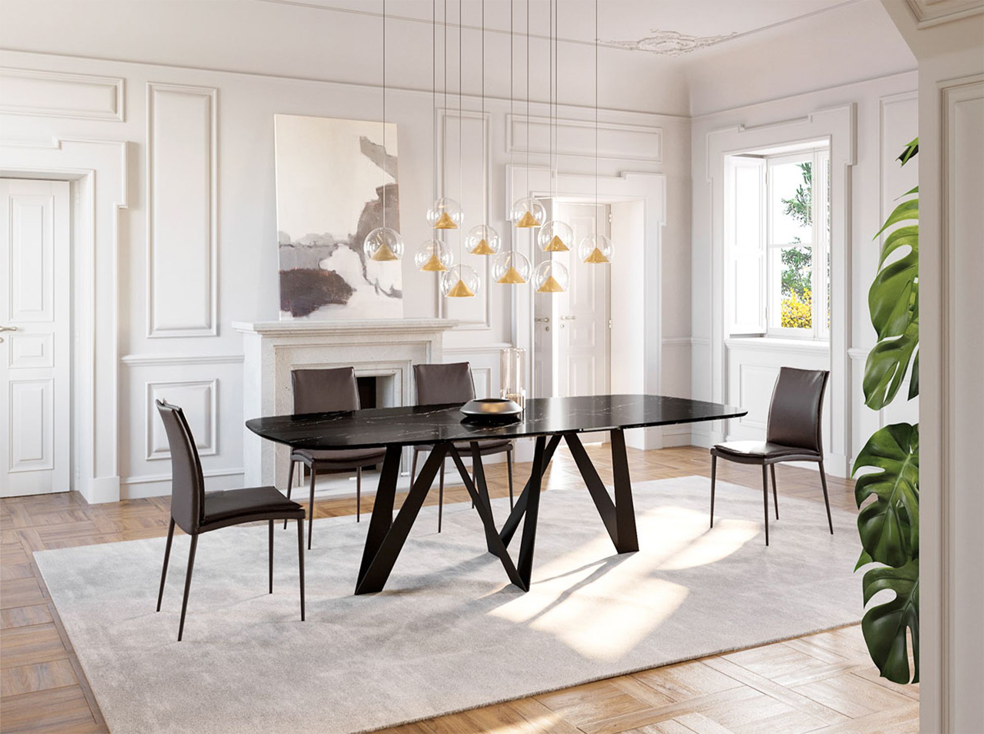 Прямоугольный мраморный стол EFORMA NOA ARCH-00009104 - Вид №1