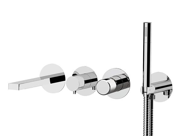 Набор встраиваемых ванн с одной ручкой и ручным душем Remer Rubinetterie Slash &amp ARCH-00048189