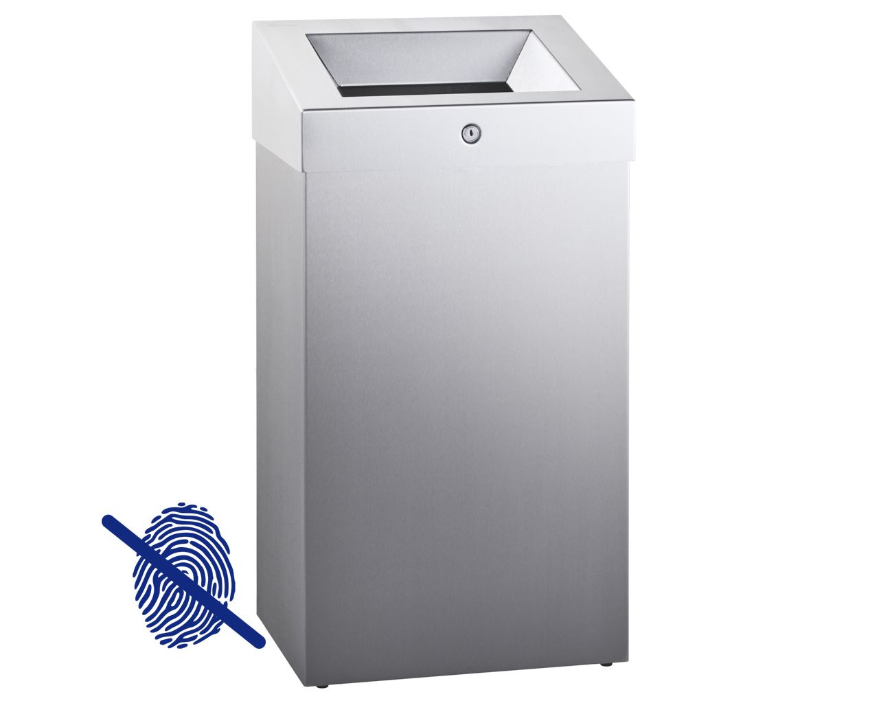 KSM172 Открытый контейнер для мусора STELLA Anti-FingerPrint, 47 л, матовая сталь с покрытием AFP Merida 