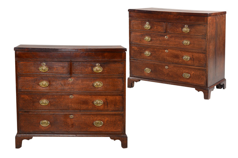 SOR27526 Дубовый комод с поперечными полосами ijlbrown  - Вид №5