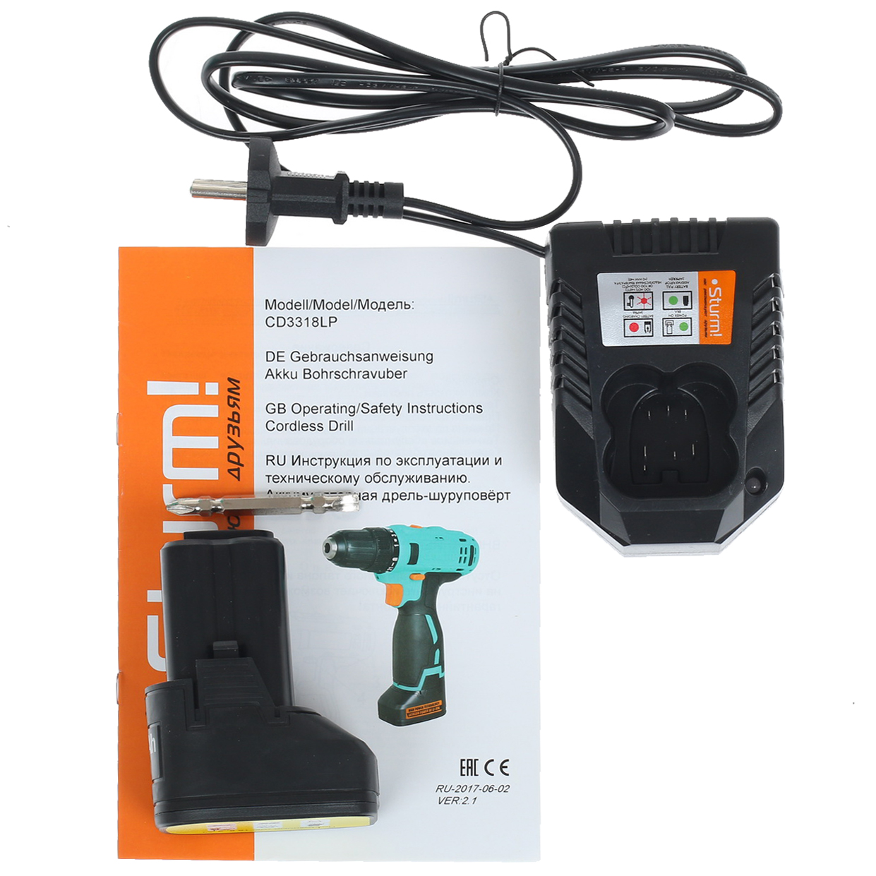 Дрель-шуруповерт Sturm! CD3318LP 8107160 STDN-0060234 - Вид №5