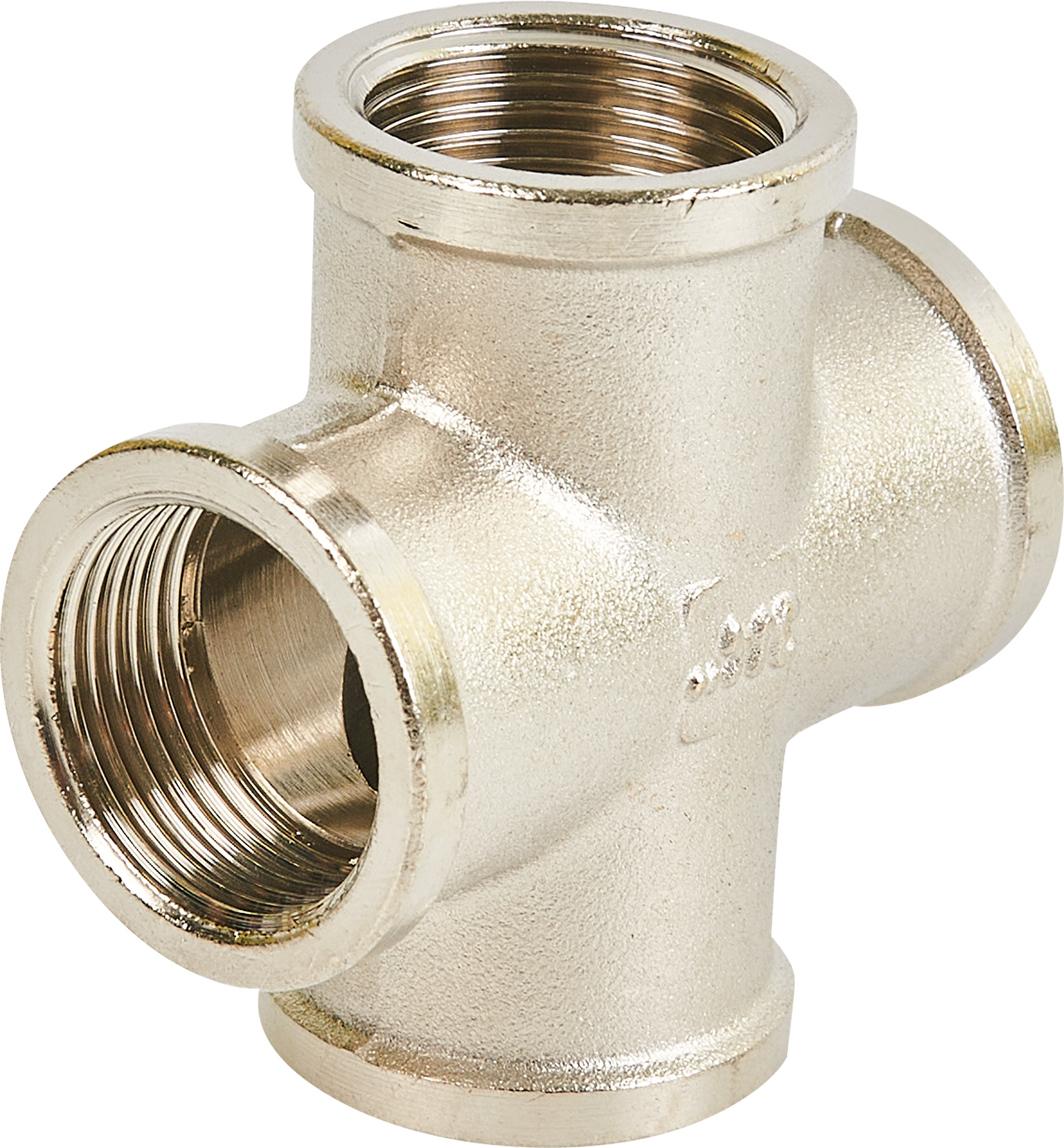 Крестовина STOUT 3/4" для водопроводных систем из никелированной латуни 82239074