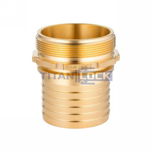 4in, штуцер с наружной резьбой под рукав, латунь, TLSM100BR TITAN LOCK