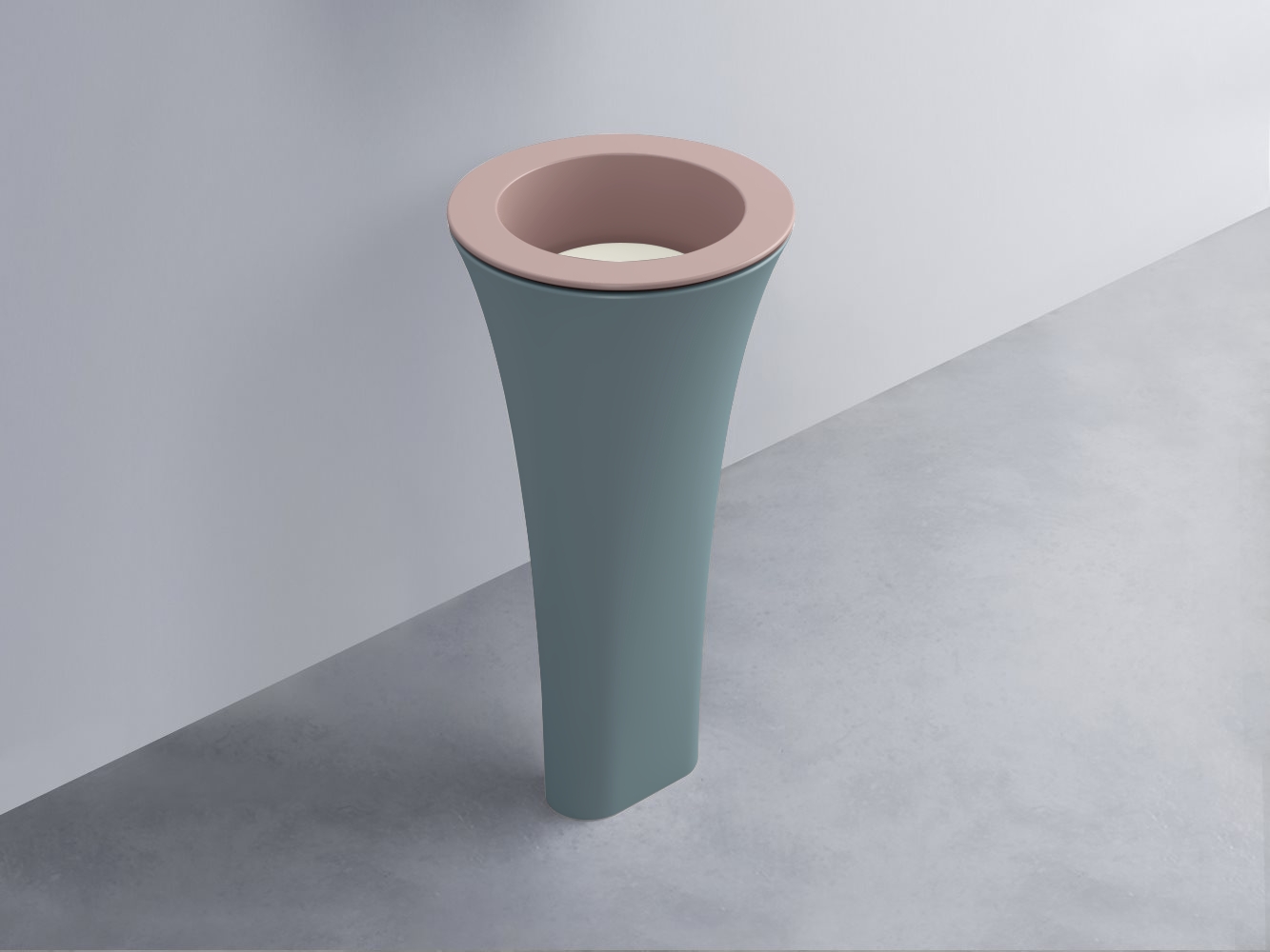 AMLA45-CP+AMPILT-TL+AMCOLT-PL Раковина Amedeo Tondo отдельностоящая cielo Enjoy + Amedeo Ceramica Cielo