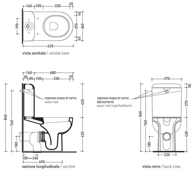 Ceramica Flaminia Quick  Qk116 + qk39  - Вид №2