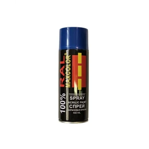91951414 Декоративная аэрозольная краска Maxcolors Ral 5005 глянцевый цвет синий 0.4 л STLM-1515580