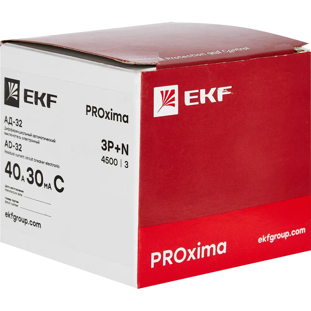 Дифференциальный автомат EKF АД-32 3P N C40 А 30 мА 4.5 кА АС STLM-2200460 - Вид №4