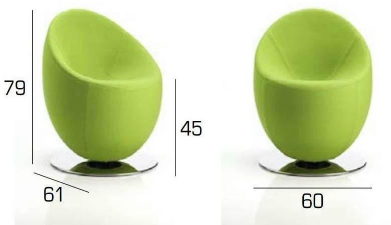 Adrenalina Вращающееся кресло из ткани Ouo sun-id-1369670 - Вид №4