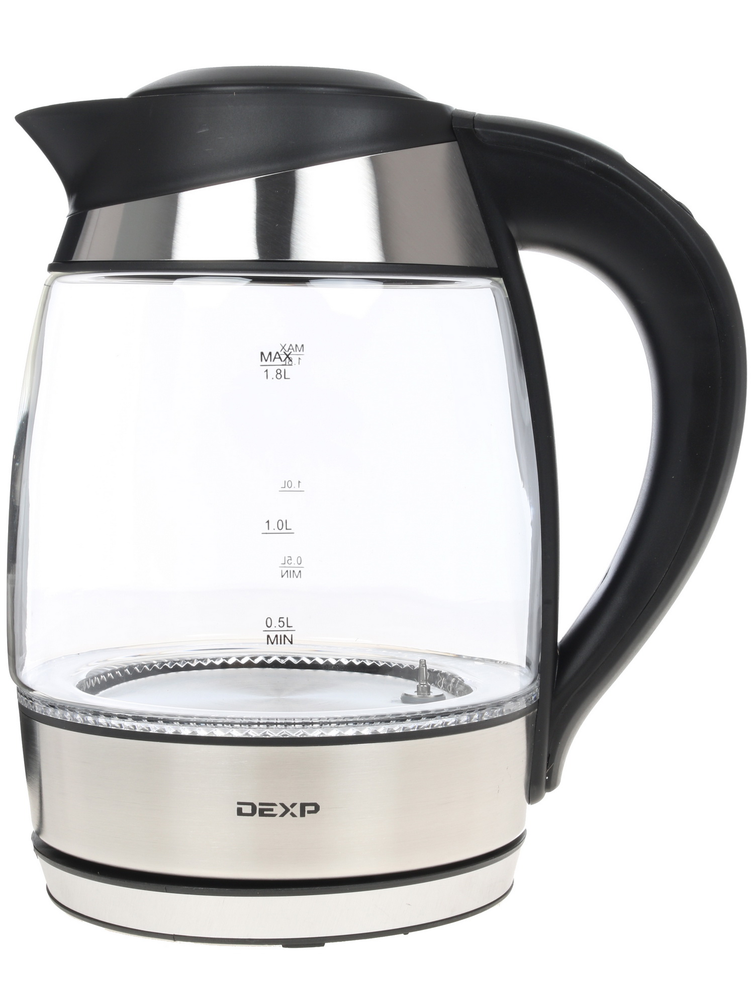 1146033 Электрочайник DEXP KG-1800 Smart серебристый STDN-0007288 - Вид №4