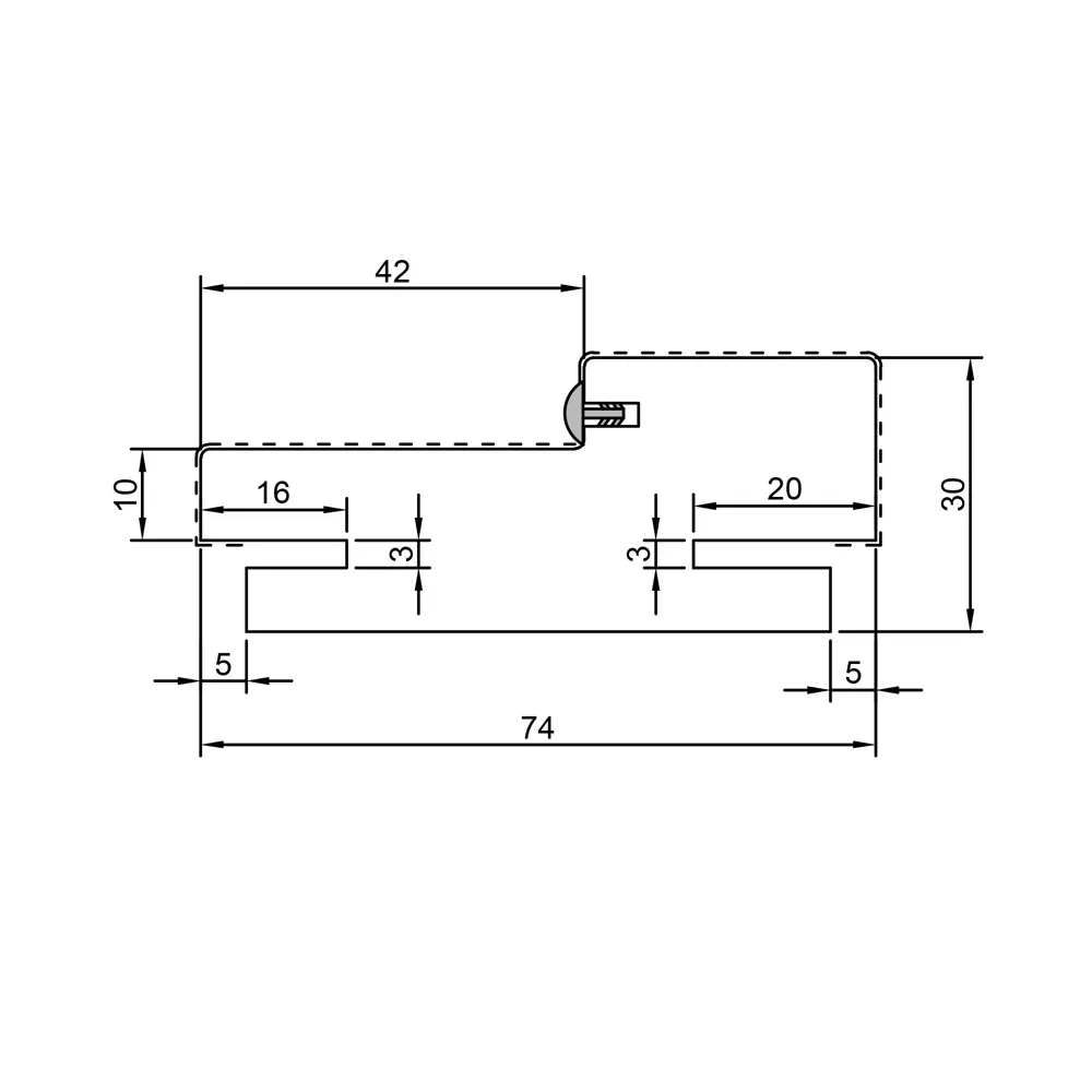 Дверная коробка Linea 6/8 телескопический 2070x74x2.8 мм HardFlex цвет платина (2.5шт.) VELLDORIS STLM-2000562 - Вид №2