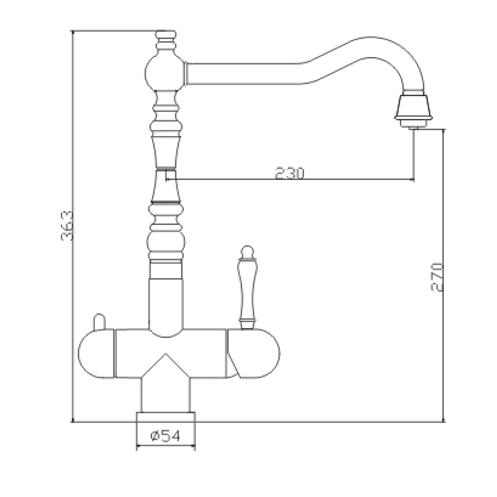 Кухонные смесители Eco Venice SSN-1017-SS SEAMAN - Вид №4