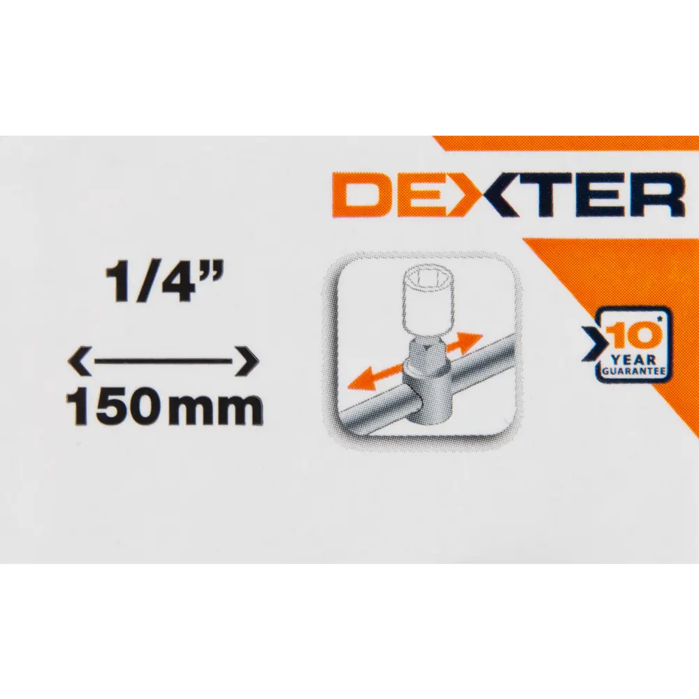 Вороток Т-образный Dexter 150 мм с хвостовиком 1/4" для профессионального монтажа 82612587 STLM-0031660 - Вид №3