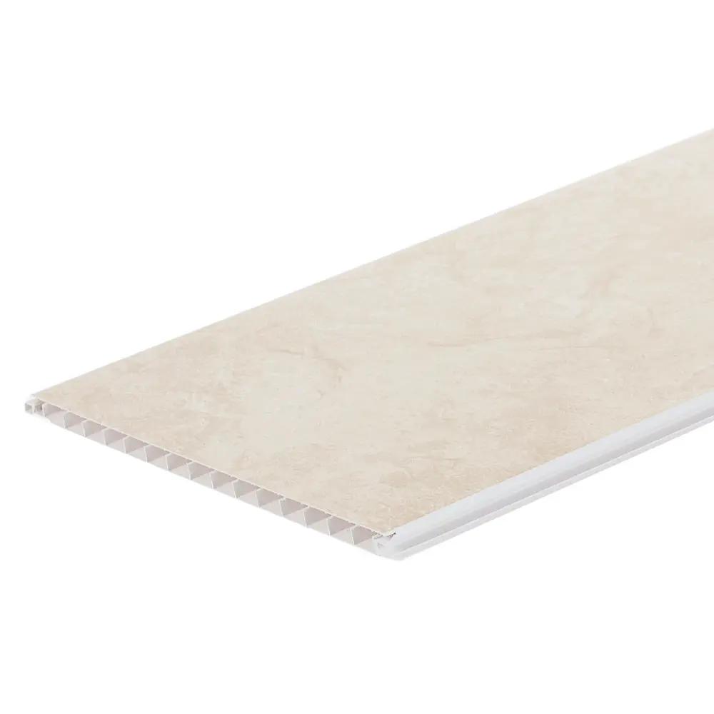 Комплект стеновых панелей ПВХ Artens Камея бежевый 10 мм 1200х250 мм 1.2 м² 4 шт STLM-2204202 - Вид №1