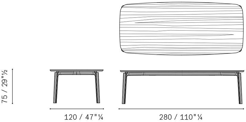 Poltrona Frau Прямоугольный стол La collezione - tavoli e sedie sun-id-1360803 - Вид №5