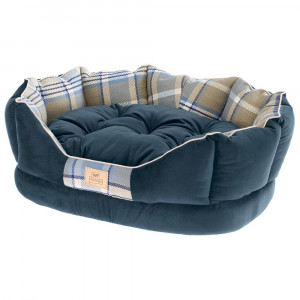ПР0047067 Софа для животных Charles 70 синяя, с двухсторонней подушкой FERPLAST