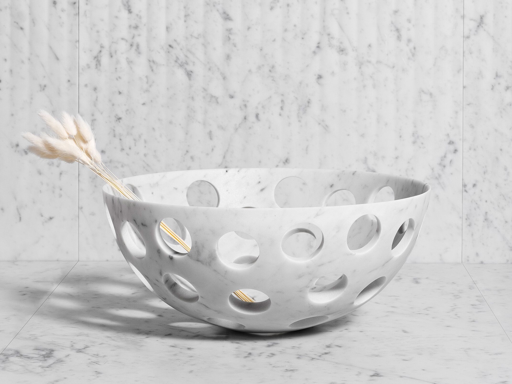 Мраморная чашка LUCE DI CARRARA Perforation ARCH-00077607