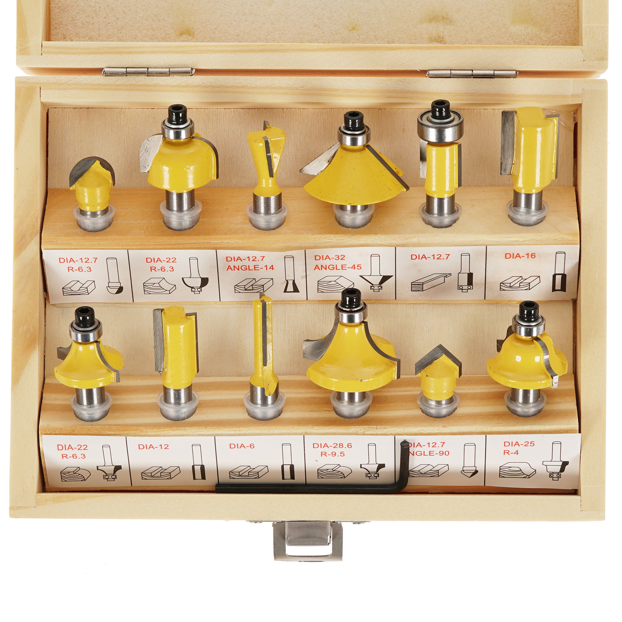 Набор фрез Deko RBS12 065-0726 12 шт 5311841 STDN-0111913 - Вид №2