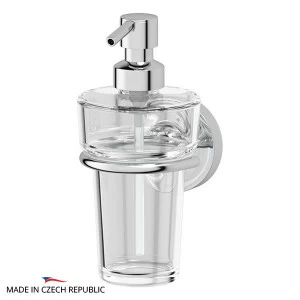 Держатель с прозрачным дозатором 250 мл Ellux ELEGANCE ELE 006-C03