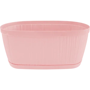 Горшок цветочный Barcelona 27.7х14.4х12.2см v2.7л овальный пластик розовый