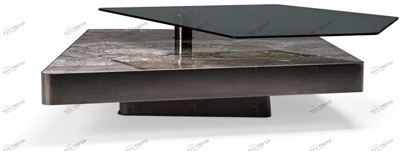 Arketipo Низкий стол из мрамора и стекла sun-id-1408434