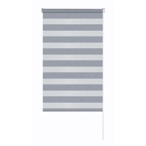 Рулонная штора день-ночь MIAMOZA Сиберия 100×160 см серая 89411449