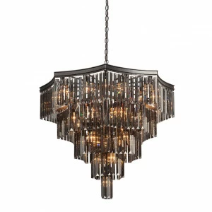 Подвесная люстра Vitaluce V5223-1/16+20+1 VITALUCE ДИЗАЙНЕРСКИЕ 328913 Черный;прозрачный;коричневый