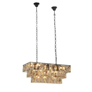 Люстра подвесная черная Vitaluce V5270-1/23 VITALUCE ДИЗАЙНЕРСКИЕ 00-3887913 Прозрачный;черный