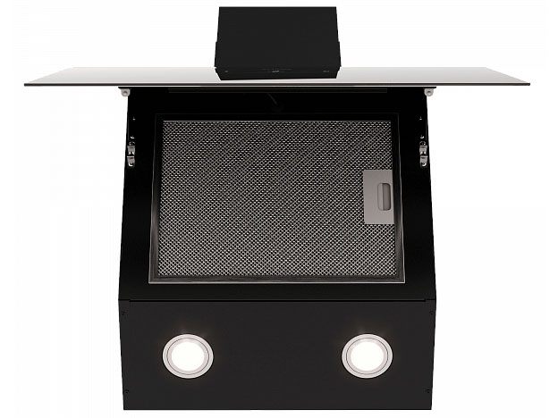 9106564 Вытяжка наклонная ELIKOR RISE BK 60 черный/черный STDN-0089381 - Вид №3