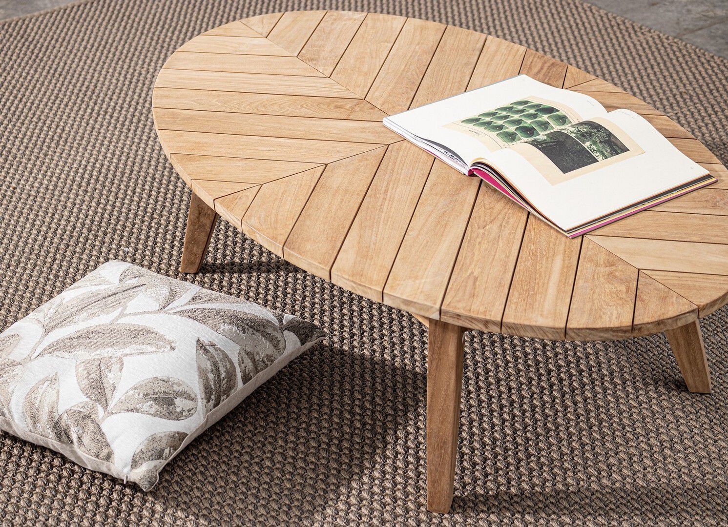 ТИК овальный садовый журнальный столик BIZZOTTO Coachella ARCH-00096822 - Вид №7