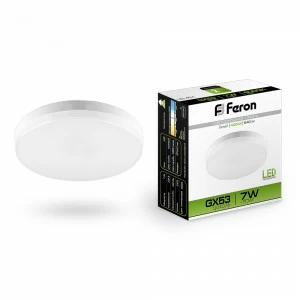 Лампа светодиодная Feron GX53 7W 4000K LB-451 25828 FERON  00-3956601 Матовый