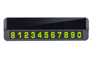 16147916 Автовизитка PARKING MEMO , металл графит 30013877 Perfeo