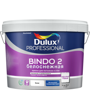 90895867 Краска для стен и потолков BINDO 2 цвет белый 9 л STLM-0418915 DULUX