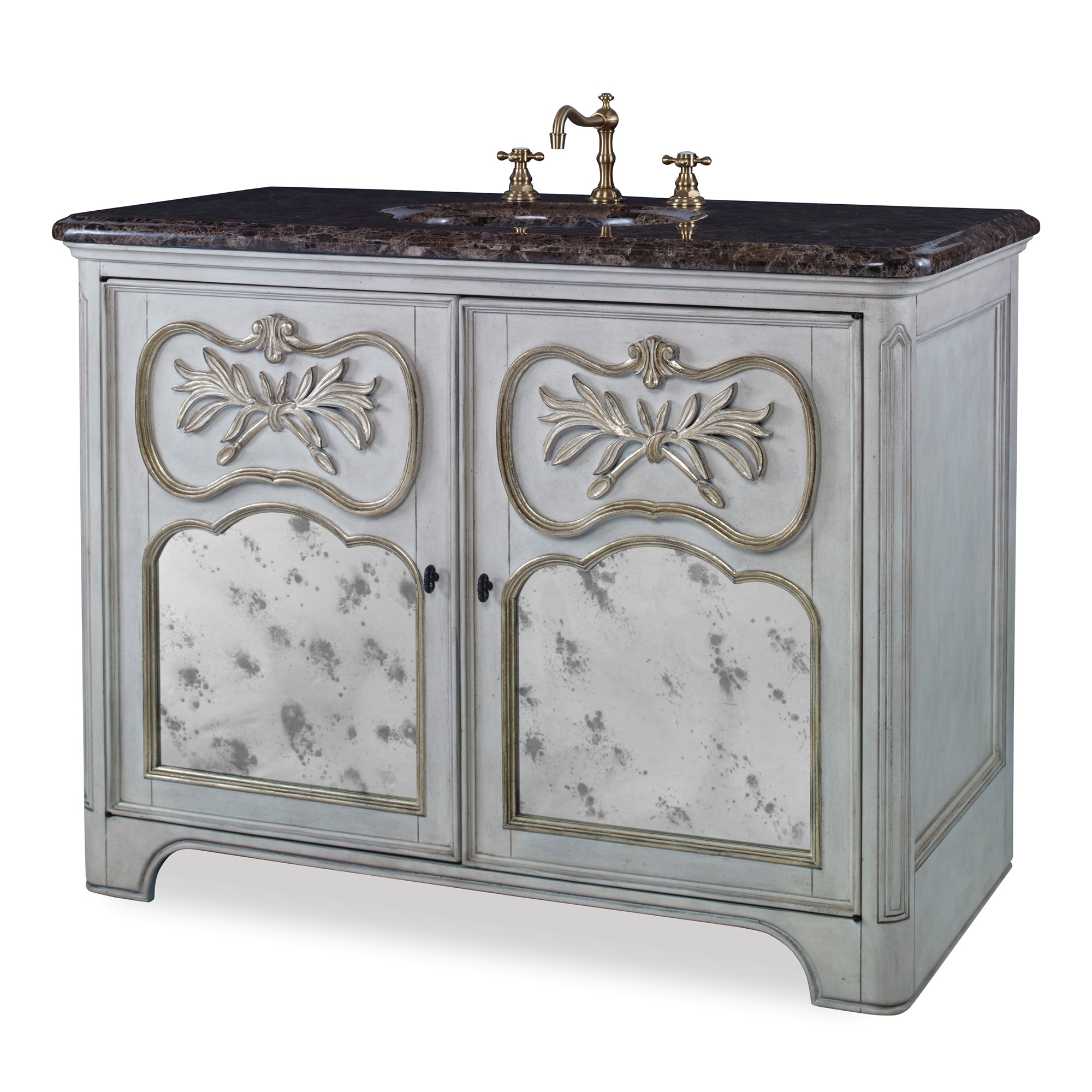 Тумбочка, большая (от 37 до 59,5) 08989-110-411 Laurel Sink Chest - White Ambella  - Вид №6
