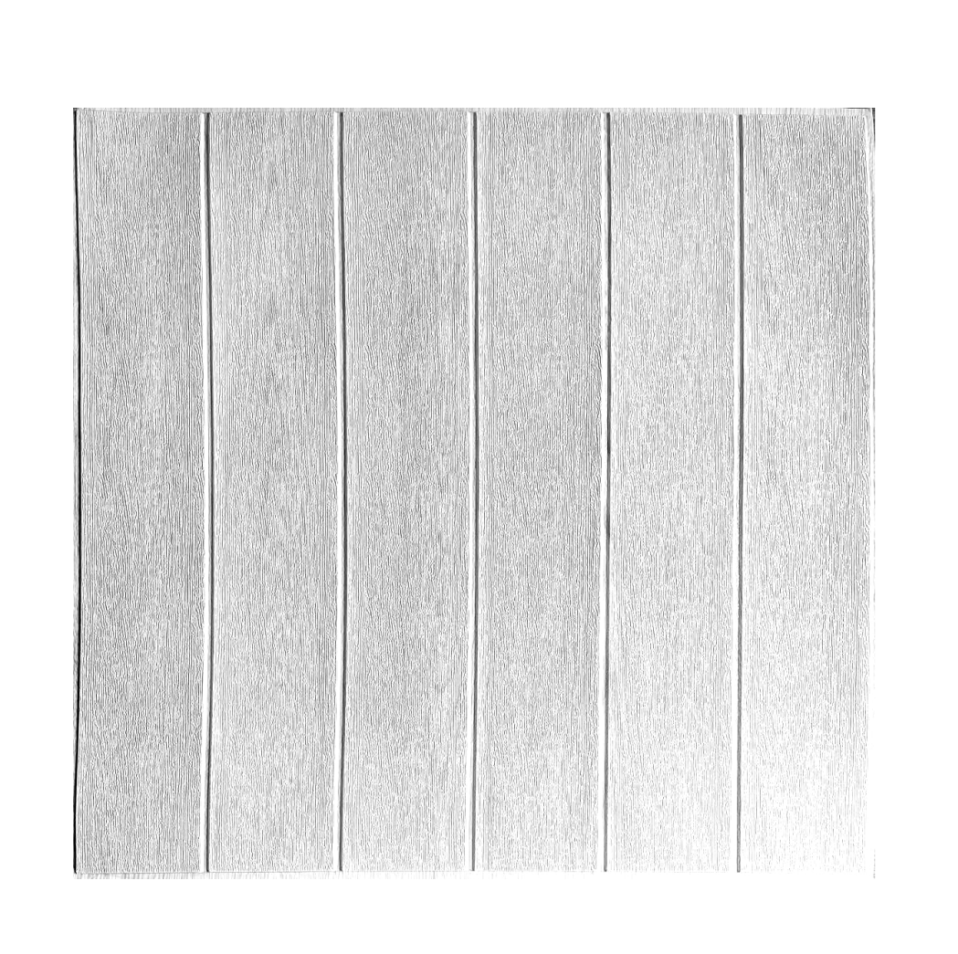 Самоклеящиеся обои Вагонка серая 3D панель DEKOR PANEL DP297