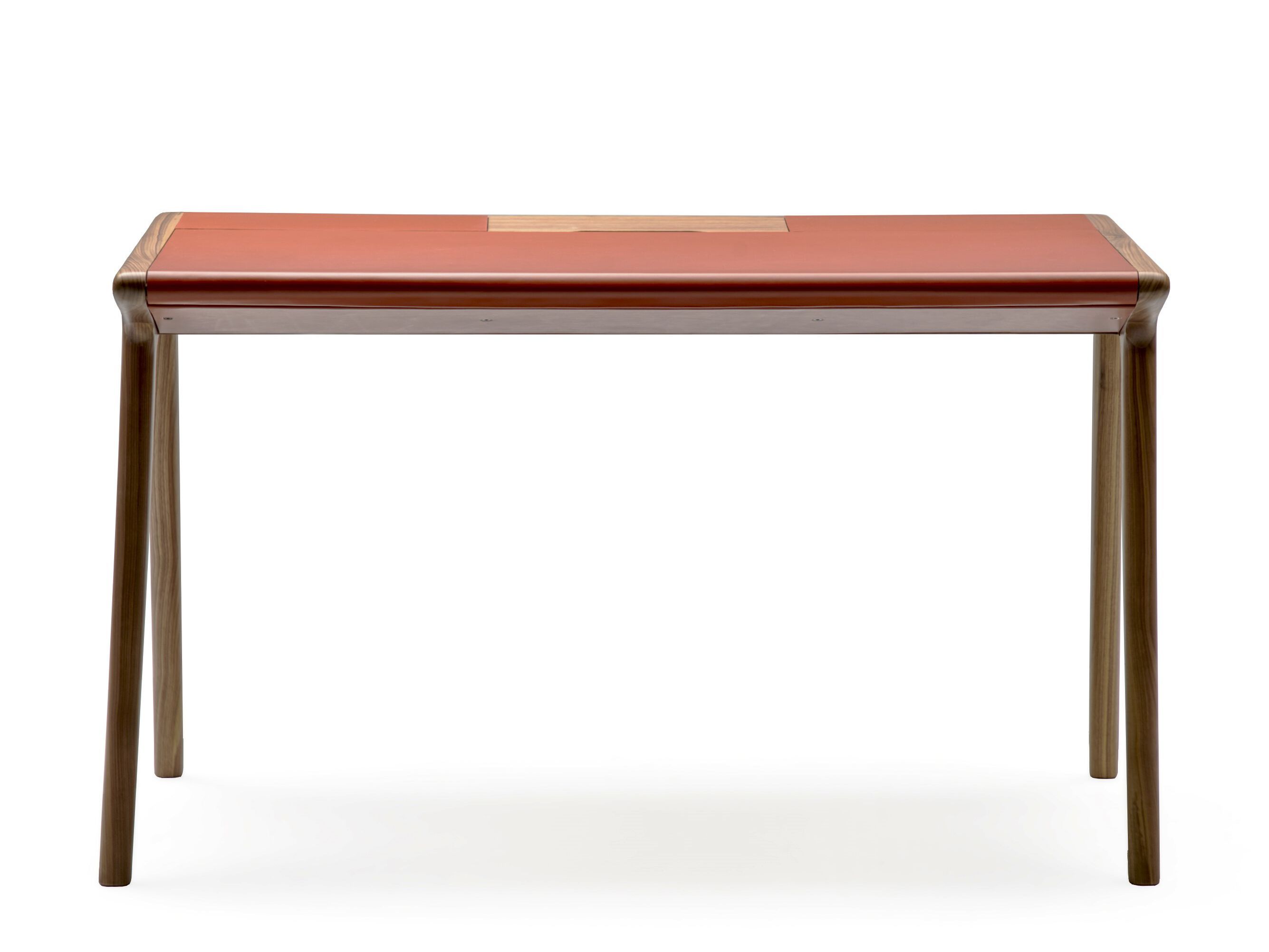 Стол из ореха Каналетто и кожи Amura SCRIBA ARCH-00067764 - Вид №1