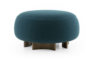 Съемный пуф из ткани