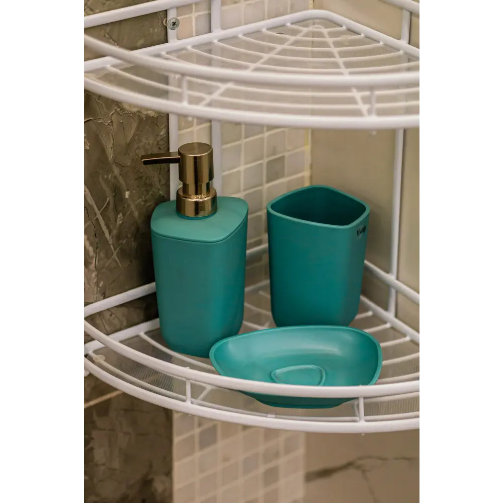 Стакан для зубных щёток Vidage Asimetria ABS-пластик цвет голубой STLM-2181981 - Вид №1