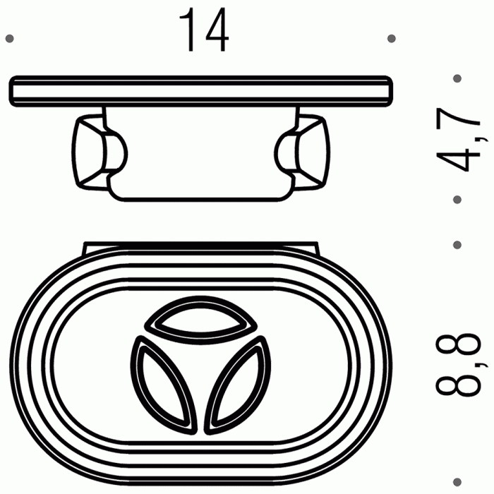 B8001 Мыльница настенная COLOMBO ROAD Colombo Design - Вид №2