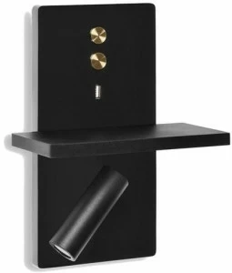 LEDS C4 Регулируемый настенный светильник из алюминия с usb-портом Elamp