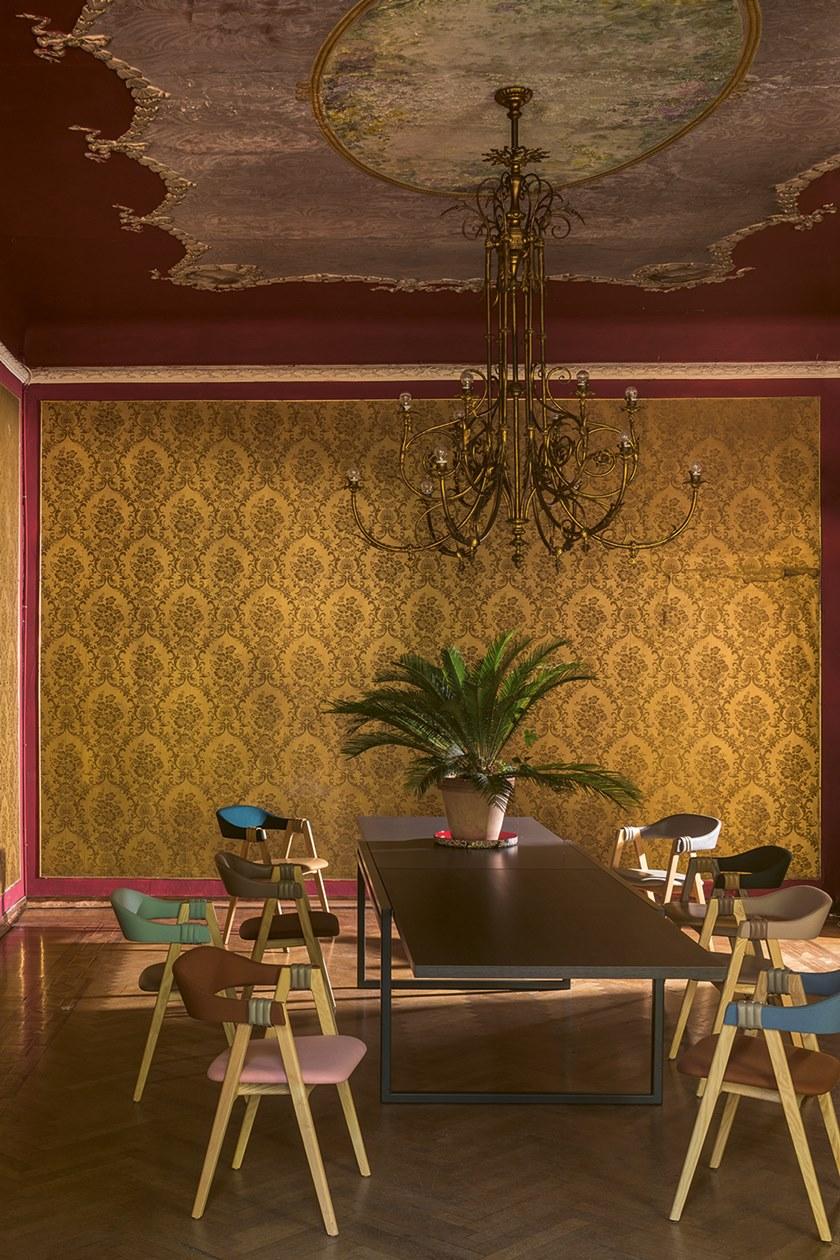 Moroso Штабелируемый деревянный стул с подлокотниками Mathilda sun-id-1407214 - Вид №8